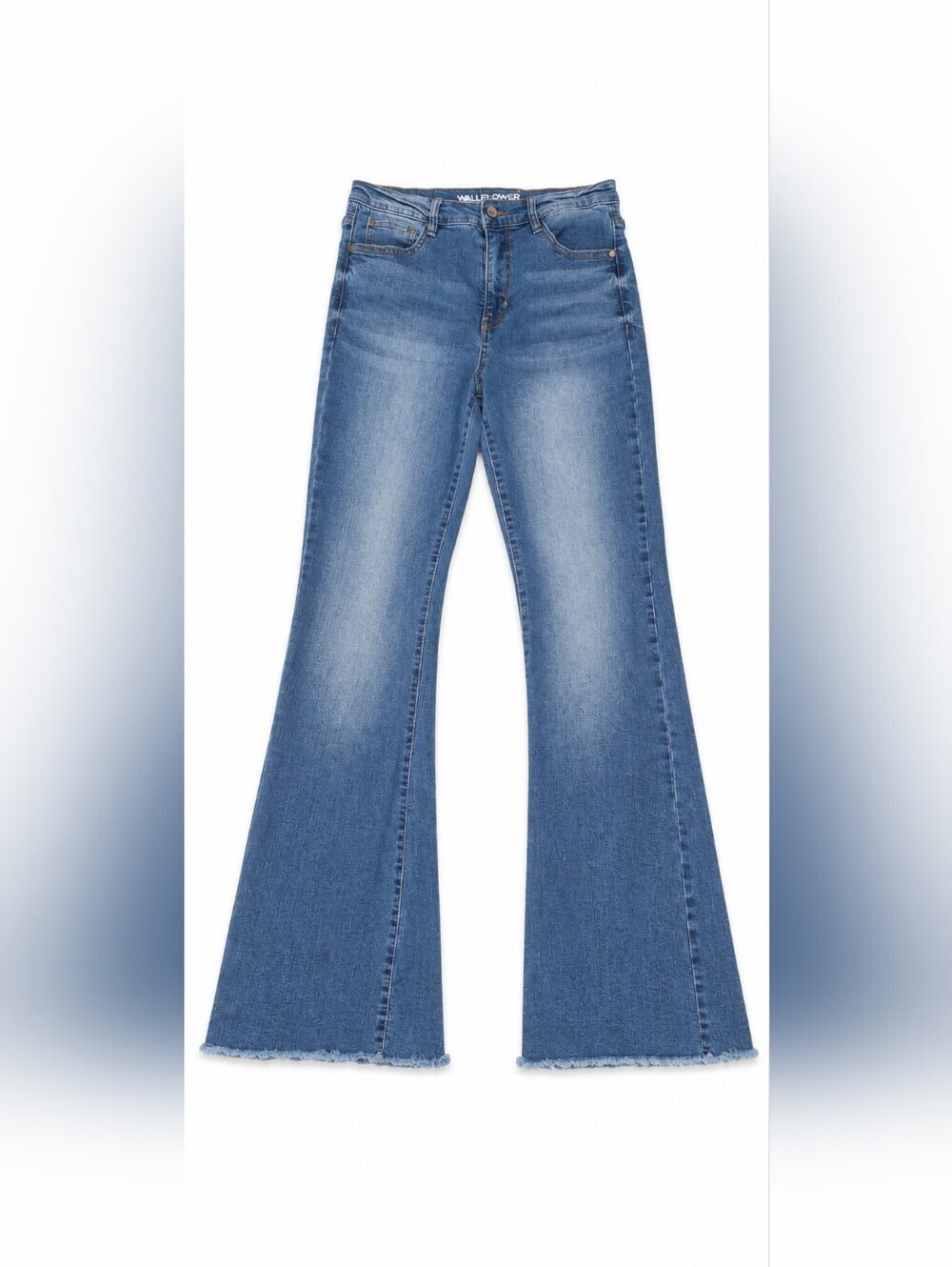 WALLFLOWER High-Rise Wide-Leg Flare Jeans